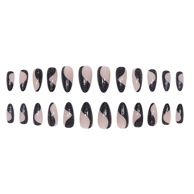 Glamorous Abstract Stiletto Press-On Nails Bowlift