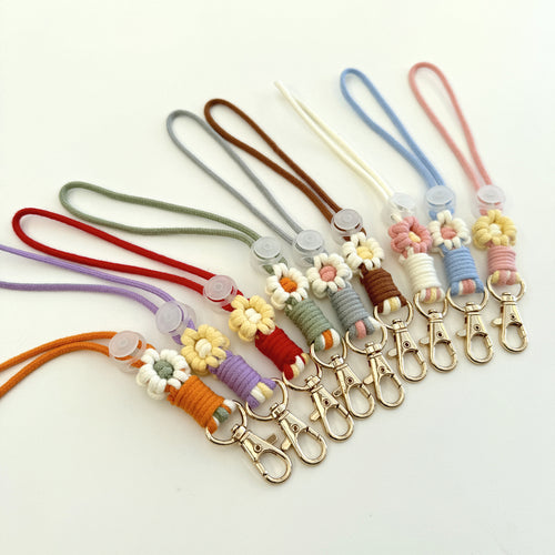 Floral Macrame Keychain Holder Bowlift