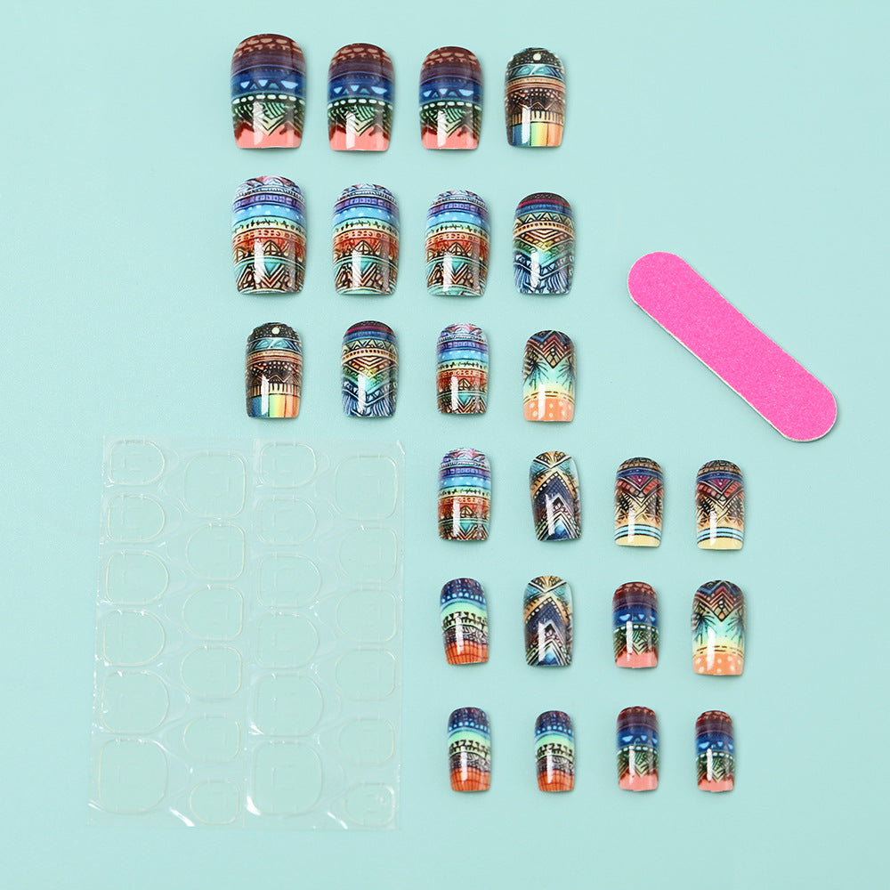 Creative Art Nails in Ethno Design Bowlift