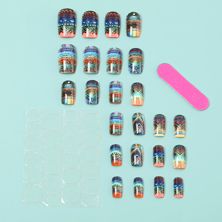 Creative Art Nails in Ethno Design Bowlift