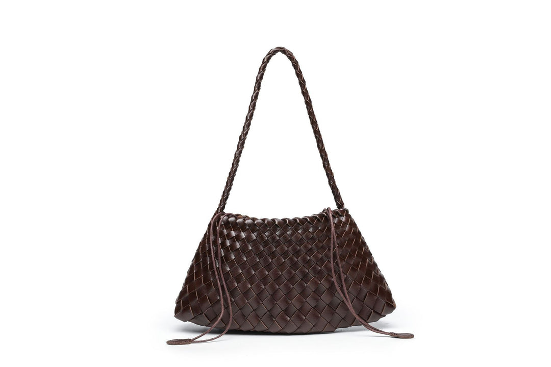 Textured Woven Shoulder Bag Bowlift
