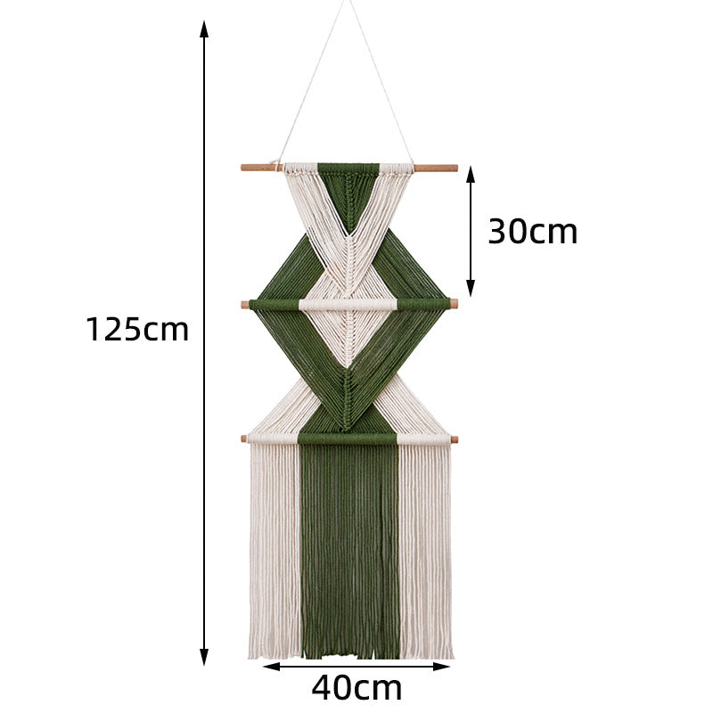 Macramé Wall Decor with Geometric Pattern Bowlift