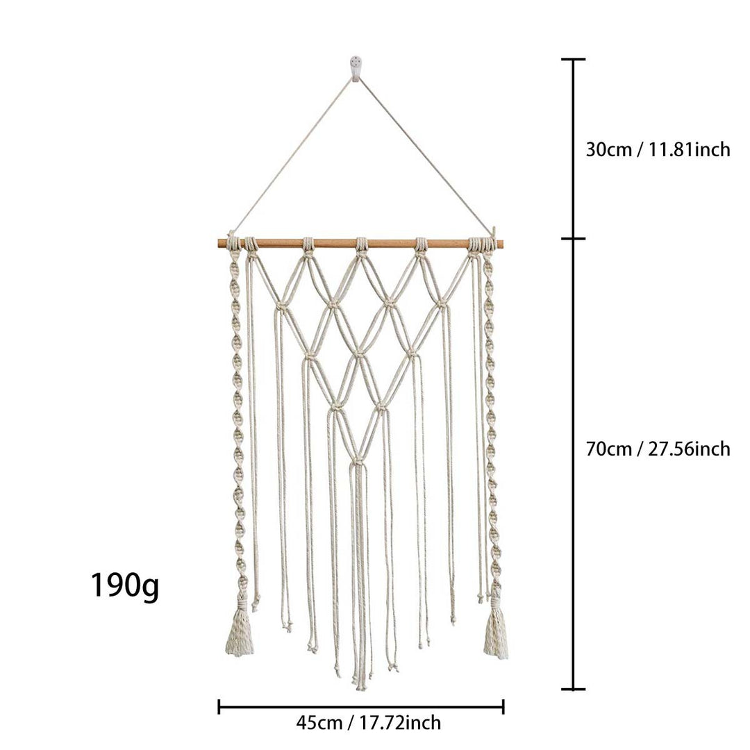 Macrame Wall Hanging with Elegant Fringes and Artistic Design