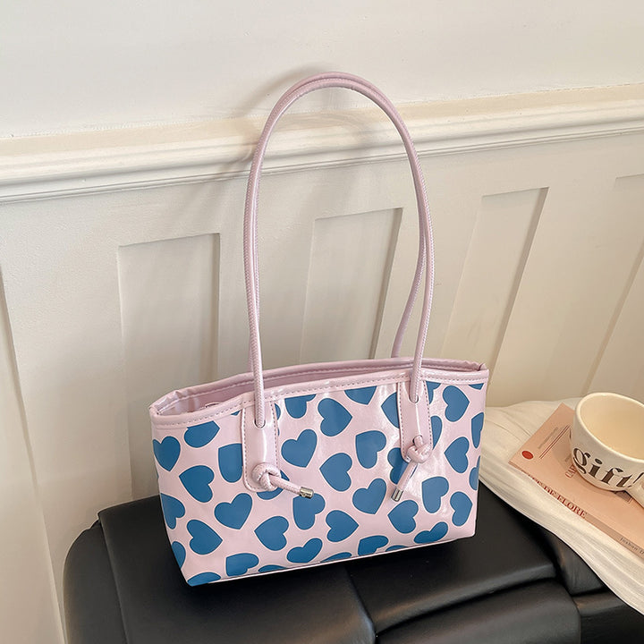 WoCasual Heart-Patterned Tote Bag Bowlift