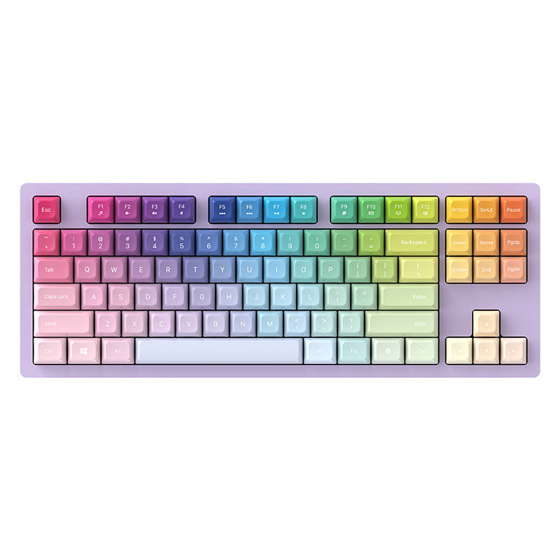 Rgb Gaming Keyboard with Mechanical Keys and Customizable Backlighting Bowlift