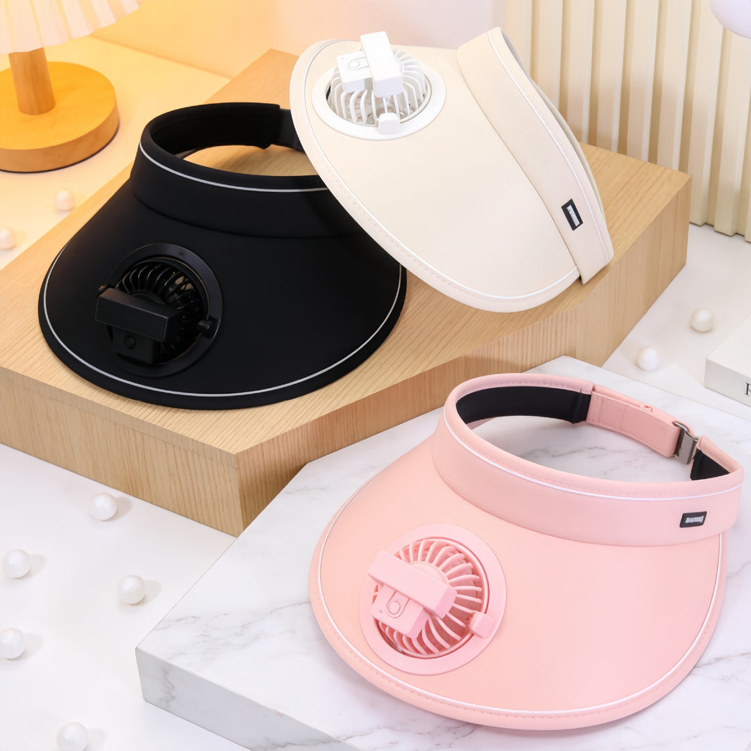 Ladies wearable cooling collar with fan Bowlift