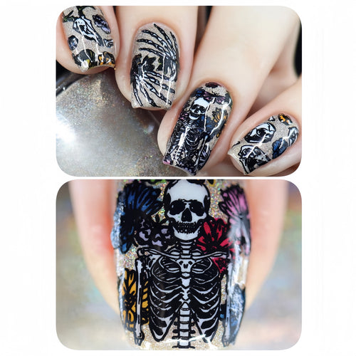 Creative Skeleton Nail Design Bowlift