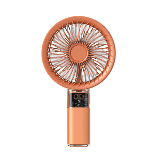Women portable mini fan with digital display and variable speed control Bowlift
