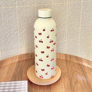 Ladies insulated drinking bottle with elegant floral design Bowlift