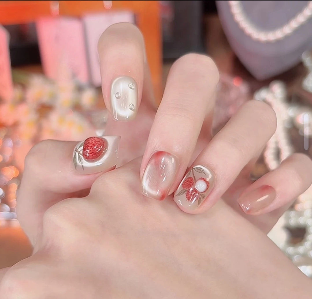 Artistic Character-Embellished Press-On Nails Bowlift