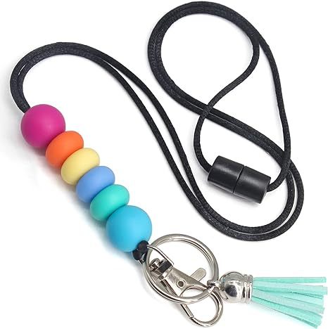 Colorful Silicone Keychain Lanyard Bowlift