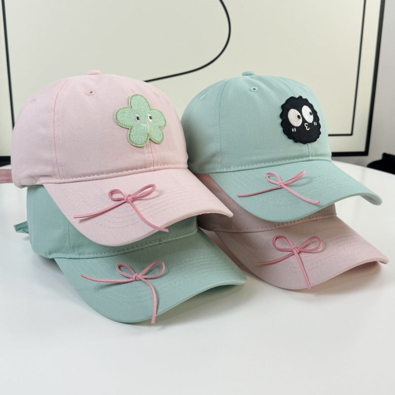 Women's Cute Character Embroidered Baseball Cap Bowlift