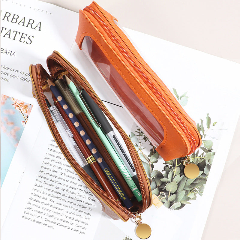 Stylish Leather Pencil Case Bowlift
