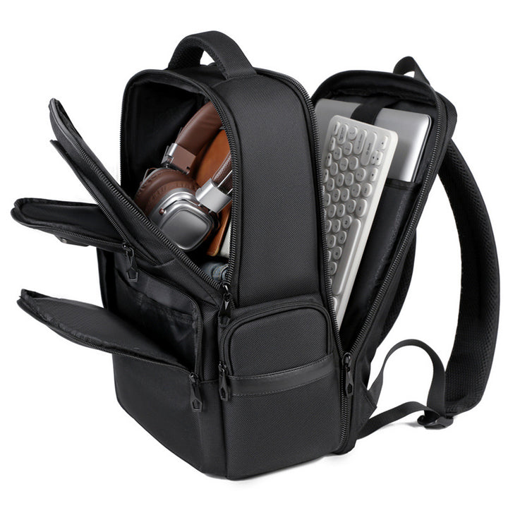 Business Rucksack with Secure Compartments and Durable Material Bowlift