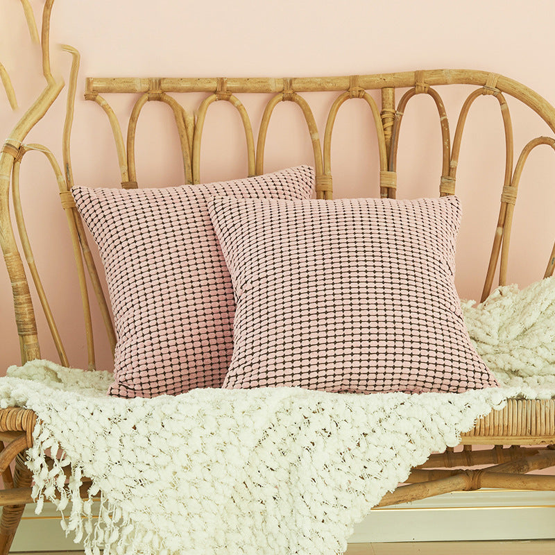 Textured Square Decorative Pillow