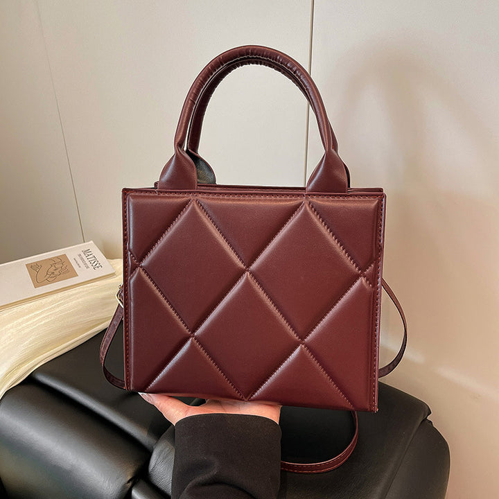 WoQuilted Faux Leather Handheld Tote Bowlift