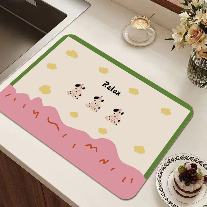 Cute Cartoon Food-Themed Kitchen Mat Bowlift