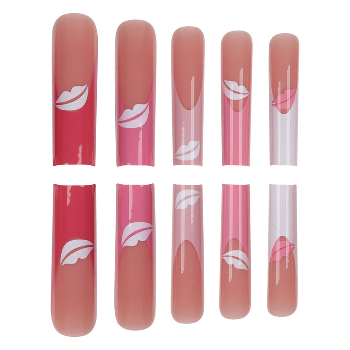 Artistic Stiletto Press-On Nail Designs Bowlift