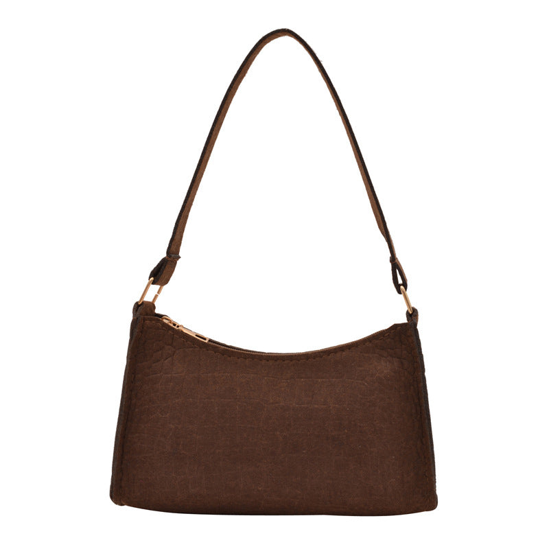 WoCrocodile Textured Mini Shoulder Handbag Bowlift
