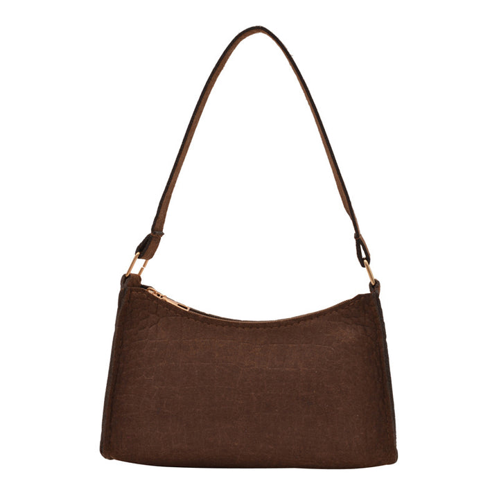 WoCrocodile Textured Mini Shoulder Handbag Bowlift