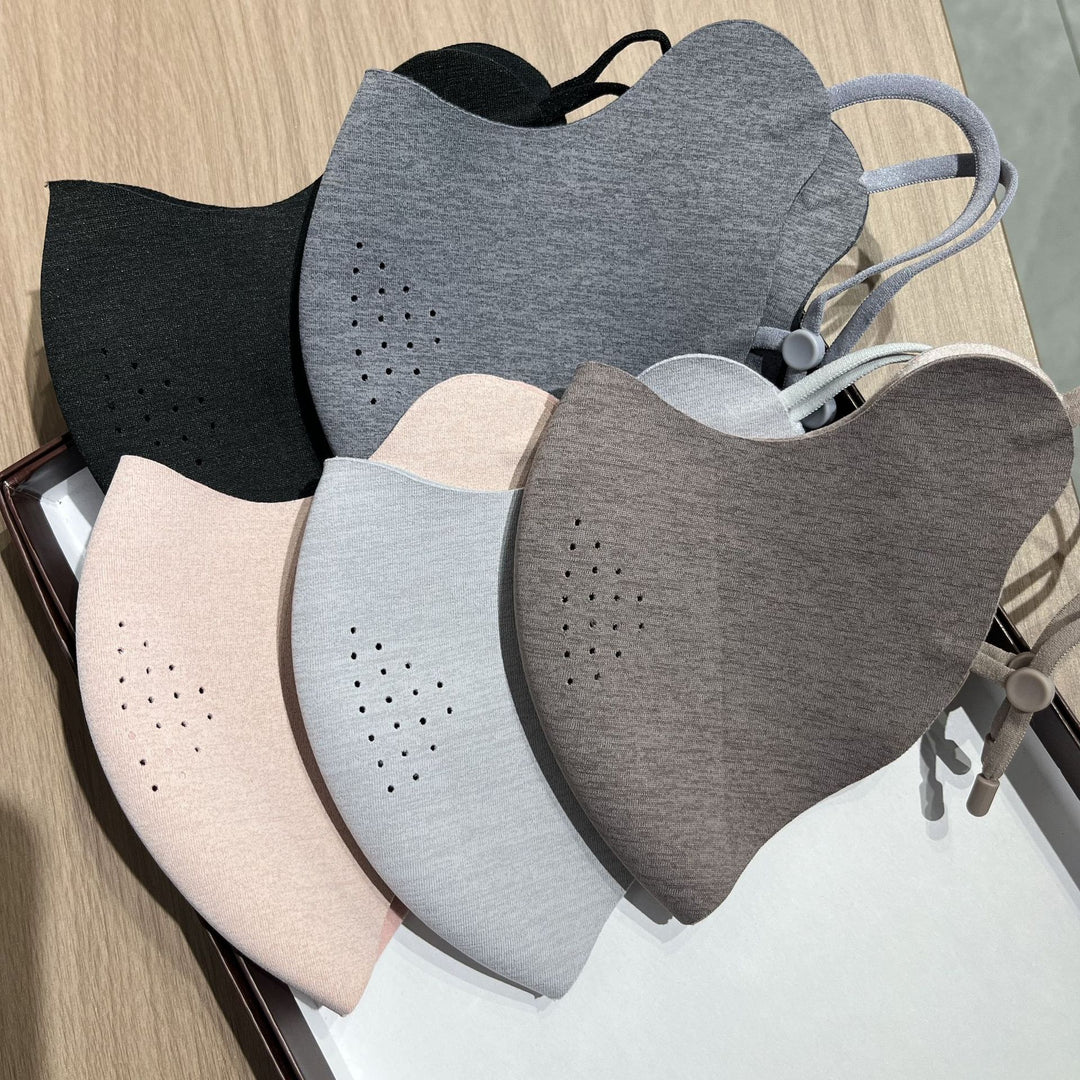 Contoured Breathable Fabric Face Mask with Adjustable Ear Cords Bowlift