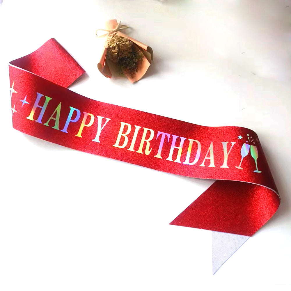 Women Funkenkrone with "Happy Birthday" lettering Bowlift