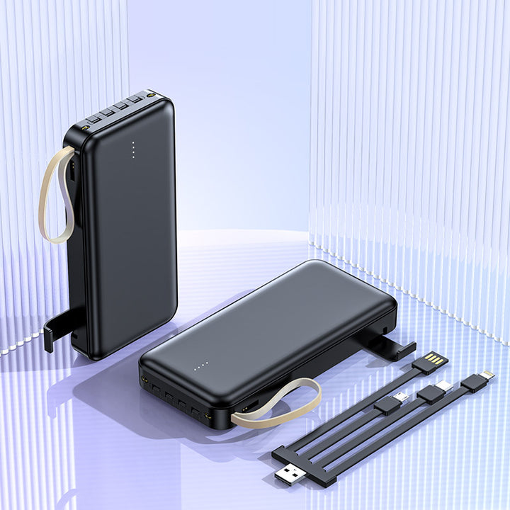 multifunctional power bank with integrated cable Bowlift