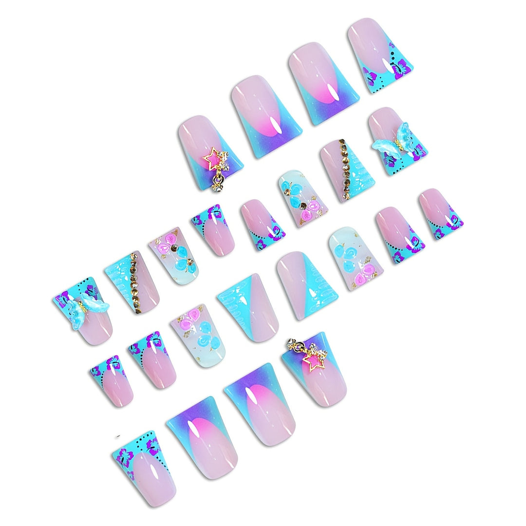 Artistic Butterfly Nail Enhancements Bowlift