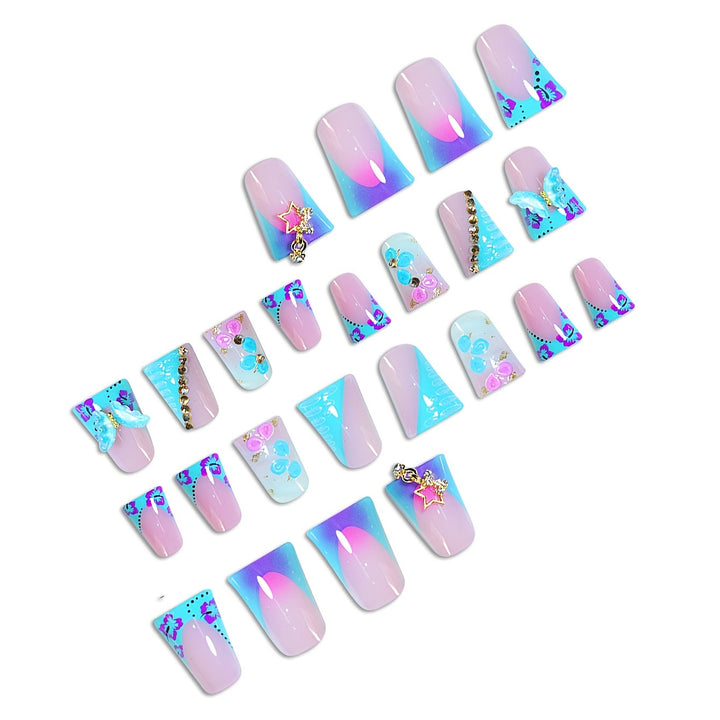 Artistic Butterfly Nail Enhancements Bowlift