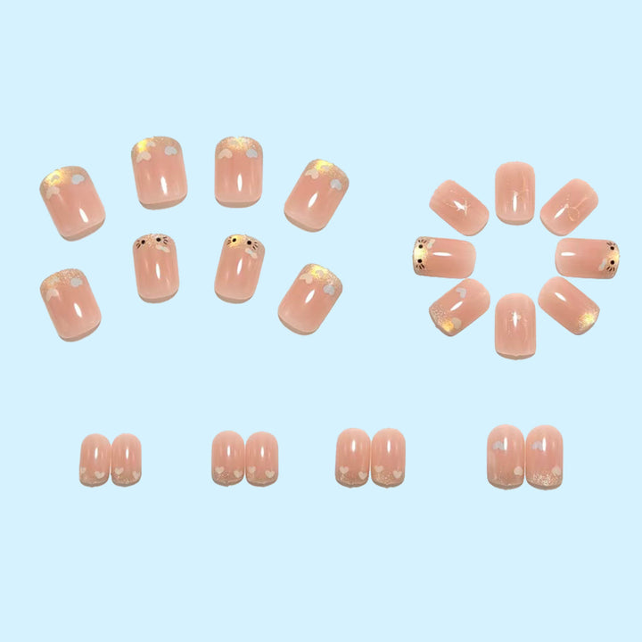 Creative Nail Design Set with Delicate Motifs Bowlift