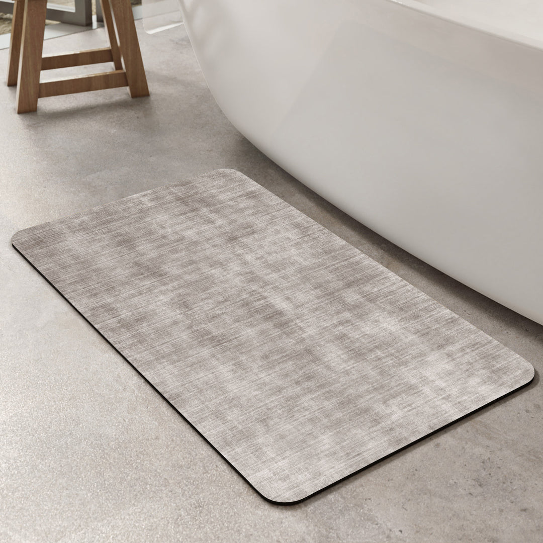 Contemporary Geometric Bath Rug Bowlift