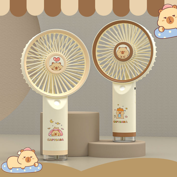 Unisex Portable Hand Fan with Playful Capybara Design Bowlift