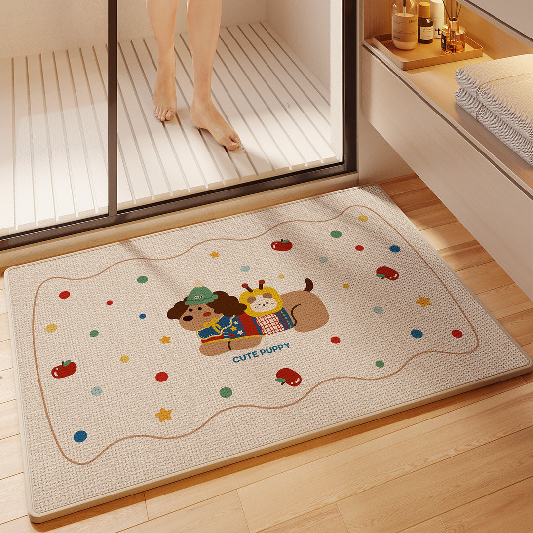 Fun Cartoon Themed Bath Mat Bowlift