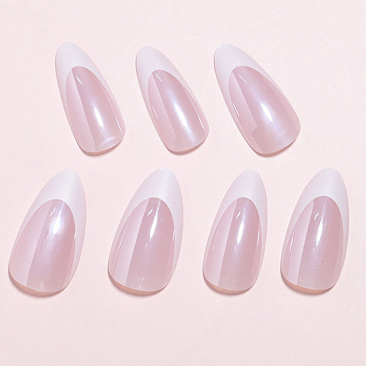 DIY Natural Glossy Press-On Nail Set Bowlift