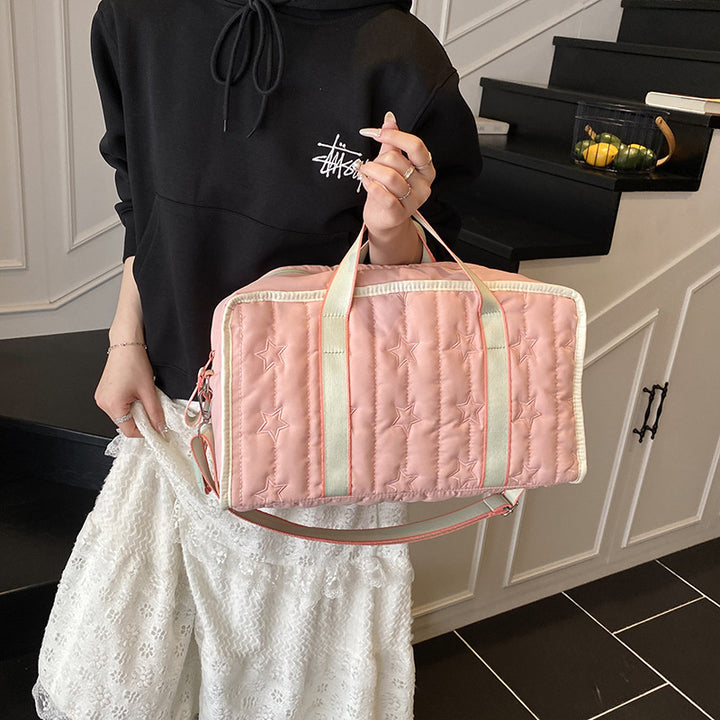 Stylish Quilted Duffel Bag Bowlift