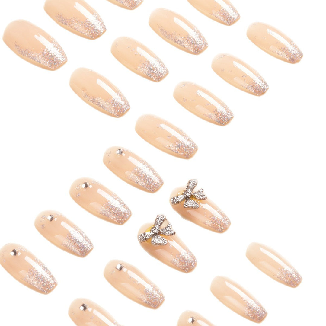 Sparkling Glitter Press-On Nail Tips Bowlift