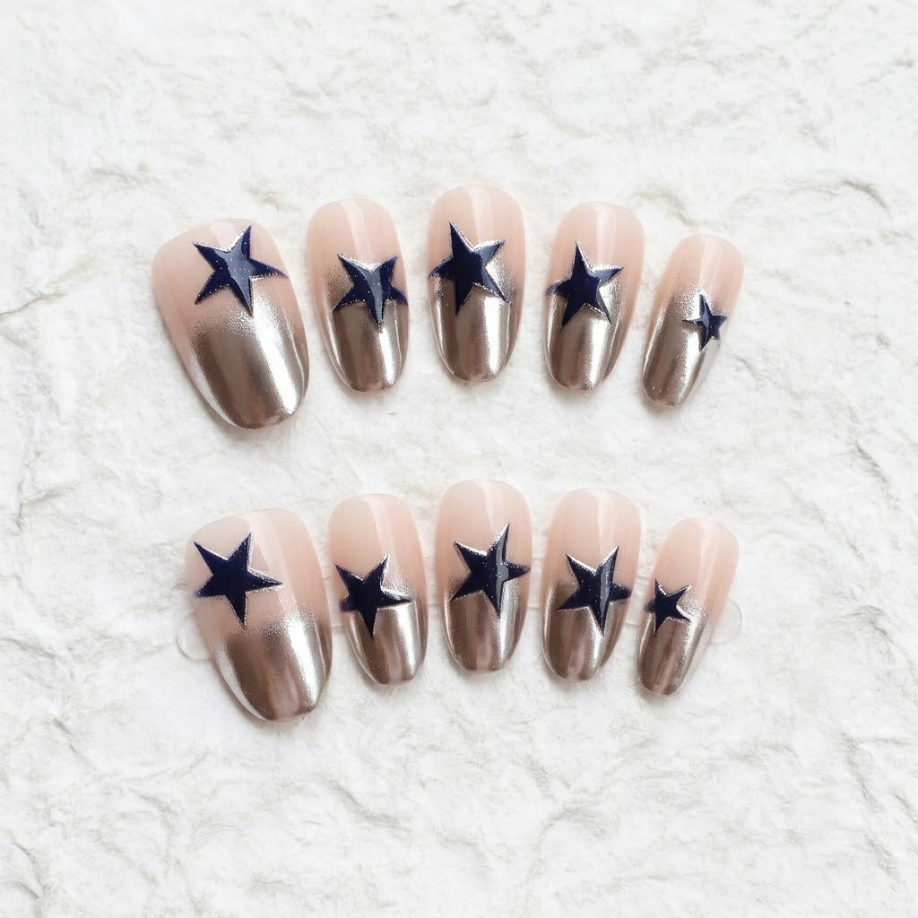 Stylish Press-On Nail Art Bowlift