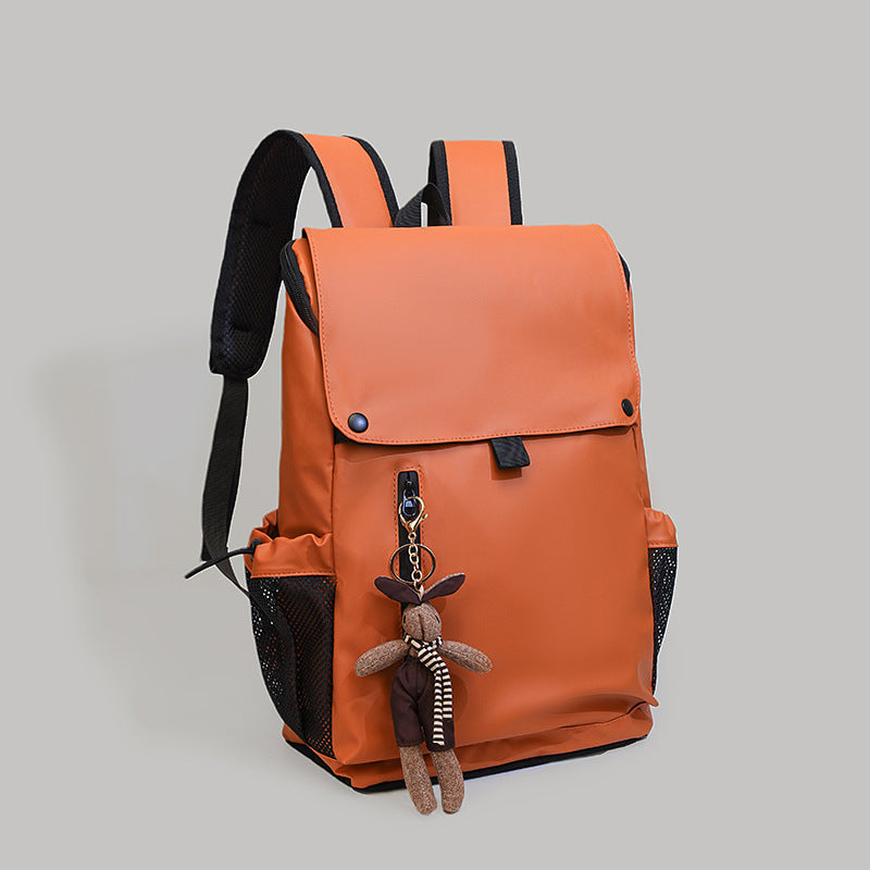 Versatile Backpack with Cute Charm