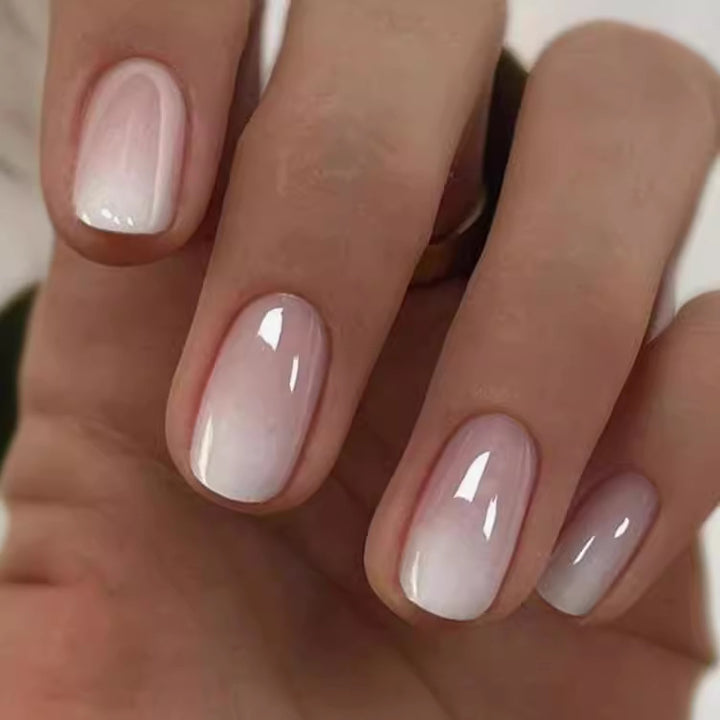 DIY Natural French Tip Press-On Nails Bowlift