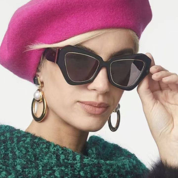 Women's trendy Cat-Eye sunglasses with elegant frame and UV protection Bowlift