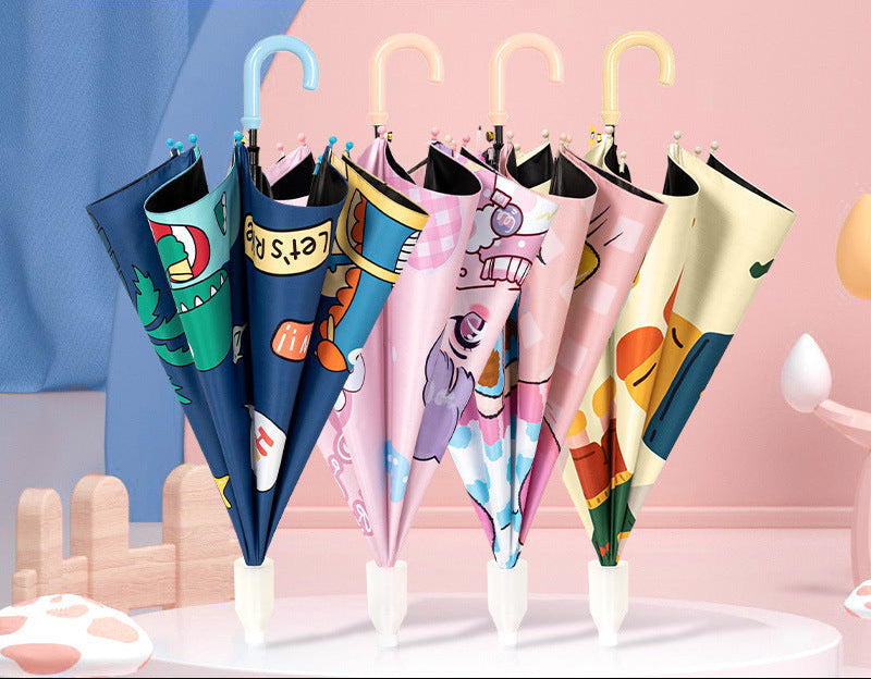 Unisex Kids' Umbrella with Colorful Design Bowlift