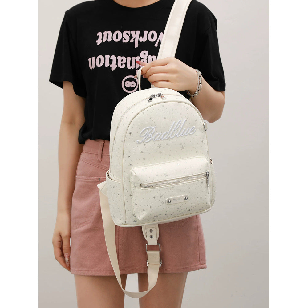 Star-Embellished Mini Backpack Bowlift