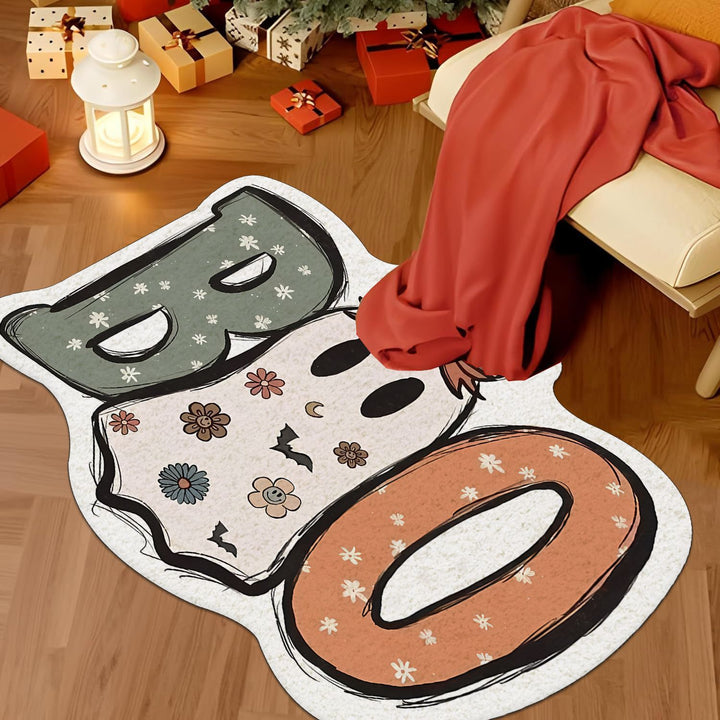 Artistic Skull-Themed Area Rug Bowlift