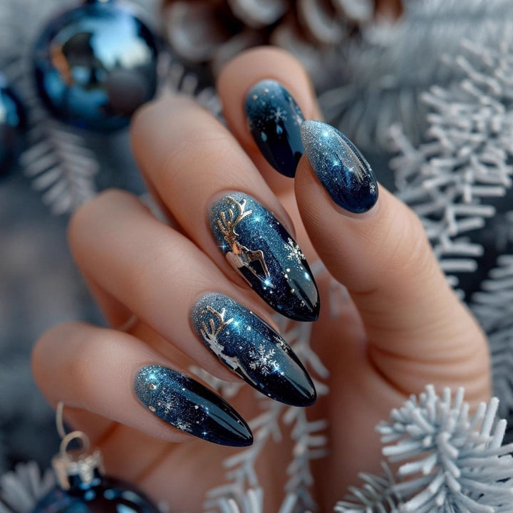 Creative Nail Art with Exotic Leaf Design Bowlift