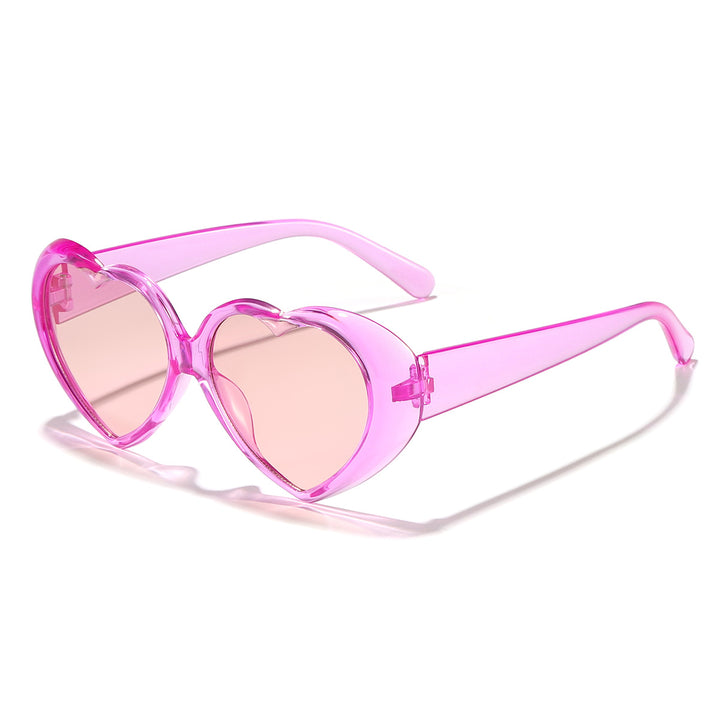 Women's Heart-Shaped Sunglasses with UV Protection and Stylish Frame Bowlift