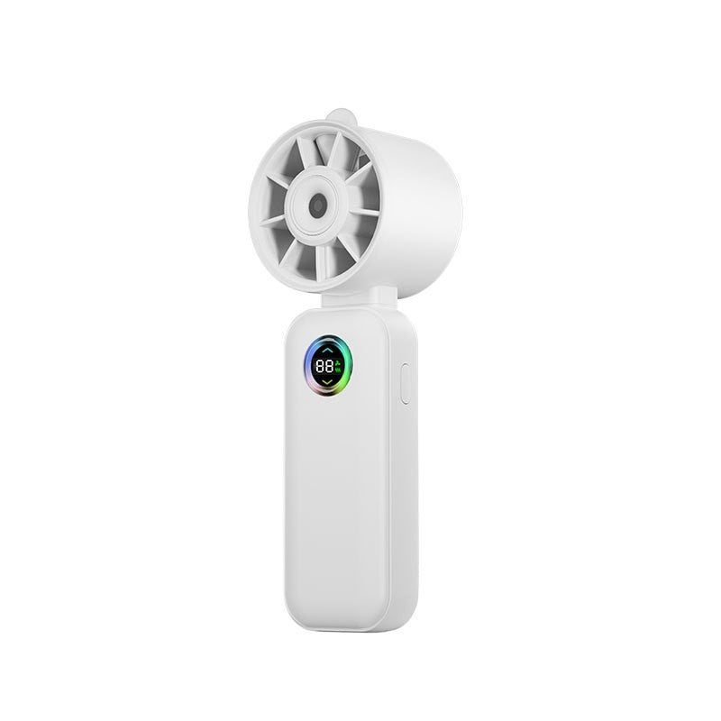 Portable Mini Fan with Temperature Display Bowlift