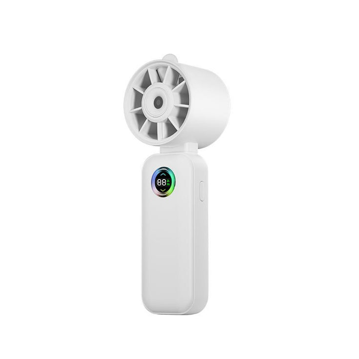 Portable Mini Fan with Temperature Display Bowlift