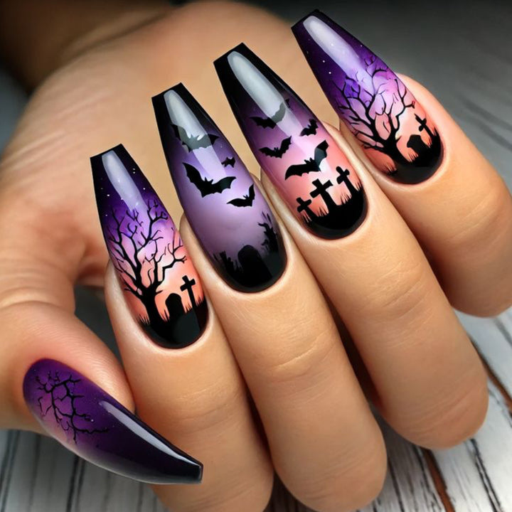 Halloween-Themed Spooky Nail Art Extensions Bowlift