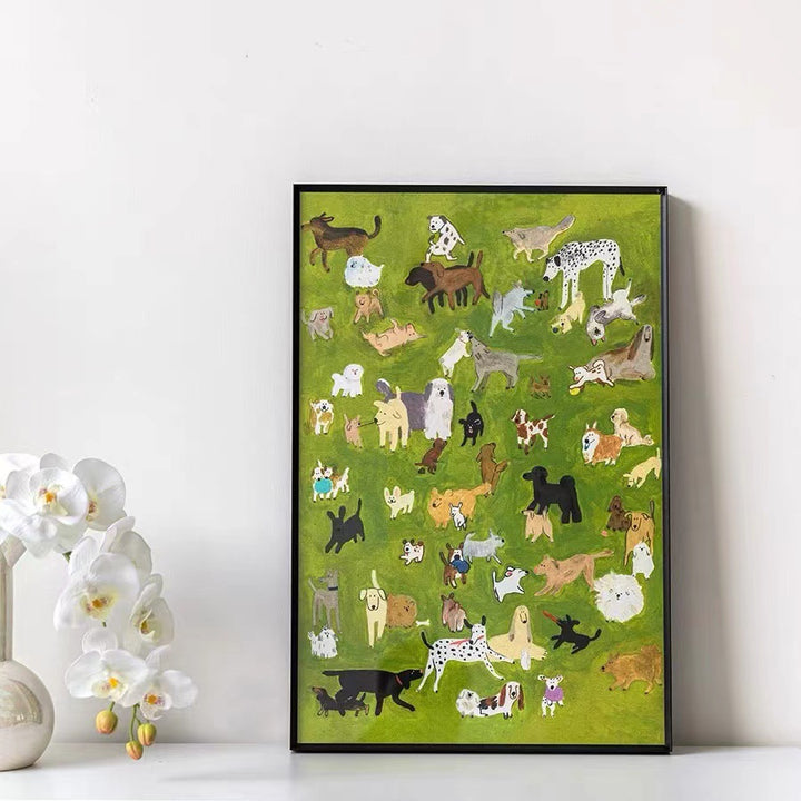Playful Pets Art Print