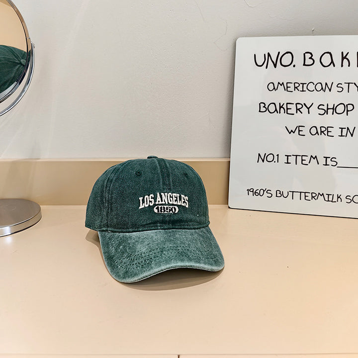 Men's Vintage-Style Cotton Cap Bowlift